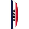 "SUBS" 3' x 12' Stationary Message Flutter Flag